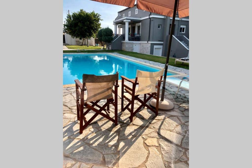 Posidhonía Sunlit Pool Houseヴィラ エクステリア 写真